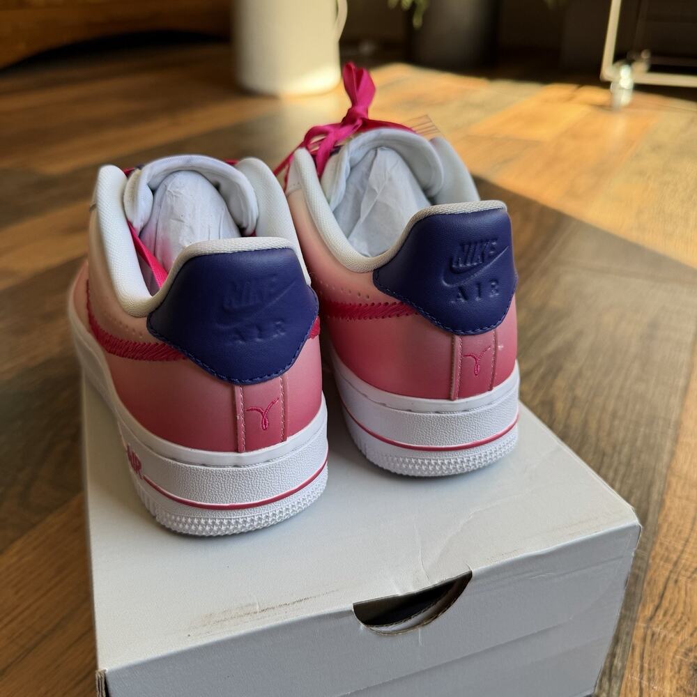 Nike Air Force 1 '07 Kay Yow Cancer Fund Pink White Womens 5.5 CT1092-100 - Picture 6 of 14